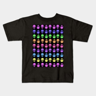 ALIEN Head Pattern Kids T-Shirt